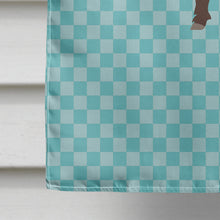 Load image into Gallery viewer, Wild Boar Pig Blue Check Flag Canvas House Size BB8110CHF
