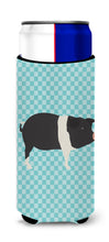 Load image into Gallery viewer, Hampshire Pig Blue Check   Hugger for slim cans