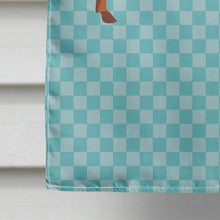 Load image into Gallery viewer, Duroc Pig Blue Check Flag Canvas House Size BB8116CHF