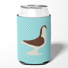Load image into Gallery viewer, Large Pigeon Blue Check Can or Bottle Hugger BB8117CC