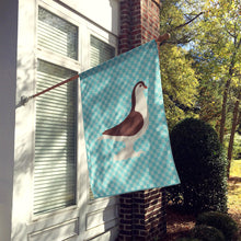 Load image into Gallery viewer, Large Pigeon Blue Check Flag Canvas House Size BB8117CHF