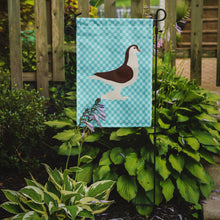 Load image into Gallery viewer, Large Pigeon Blue Check Garden Flag - Outdoor Decorative Yard Flag