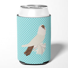 Load image into Gallery viewer, German Helmet Pigeon Blue Check Can or Bottle Hugger BB8118CC