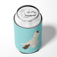 Load image into Gallery viewer, German Helmet Pigeon Blue Check Can or Bottle Hugger BB8118CC