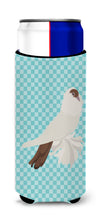 Load image into Gallery viewer, German Helmet Pigeon Blue Check   Hugger for slim cans