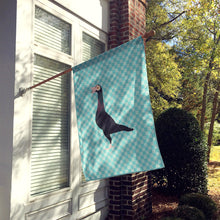 Load image into Gallery viewer, English Carrier Pigeon Blue Check Flag Canvas House Size BB8119CHF