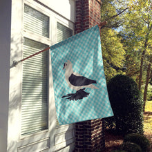 Load image into Gallery viewer, Saxon Fairy Swallow Pigeon Blue Check Flag Canvas House Size BB8120CHF