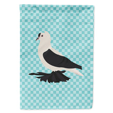 Load image into Gallery viewer, Saxon Fairy Swallow Pigeon Blue Check Flag Canvas House Size BB8120CHF