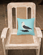 Load image into Gallery viewer, Saxon Fairy Swallow Pigeon Blue Check Fabric Decorative Pillow BB8120PW1818