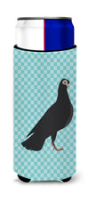 Load image into Gallery viewer, Budapest Highflyer Pigeon Blue Check   Hugger for slim cans