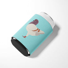 Load image into Gallery viewer, German Modena Pigeon Blue Check Can or Bottle Hugger BB8123CC