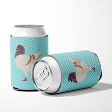 Load image into Gallery viewer, German Modena Pigeon Blue Check Can or Bottle Hugger BB8123CC