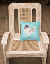 Load image into Gallery viewer, German Modena Pigeon Blue Check Fabric Decorative Pillow BB8123PW1818