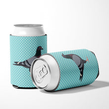 Load image into Gallery viewer, Racing Pigeon Blue Check Can or Bottle Hugger BB8125CC