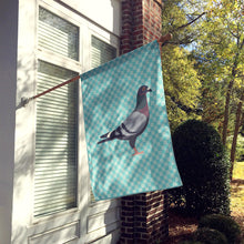 Load image into Gallery viewer, Racing Pigeon Blue Check Flag Canvas House Size BB8125CHF