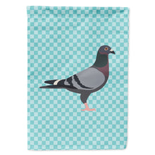 Load image into Gallery viewer, Racing Pigeon Blue Check Flag Canvas House Size BB8125CHF