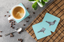 Load image into Gallery viewer, Racing Pigeon Blue Check Foam Coaster  BB8125FC