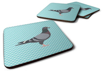 Load image into Gallery viewer, Racing Pigeon Blue Check Foam Coaster  BB8125FC