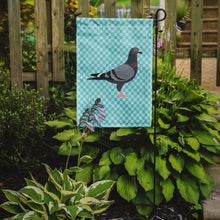 Load image into Gallery viewer, Racing Pigeon Blue Check Garden Flag - Outdoor Decorative Yard Flag