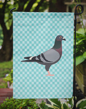 Load image into Gallery viewer, Racing Pigeon Blue Check Garden Flag - Outdoor Decorative Yard Flag