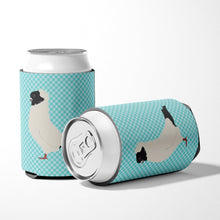Load image into Gallery viewer, Nun Pigeon Blue Check Can or Bottle Hugger BB8126CC