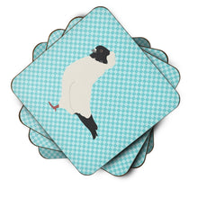 Load image into Gallery viewer, Nun Pigeon Blue Check Foam Coaster  BB8126FC