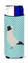 Load image into Gallery viewer, Nun Pigeon Blue Check   Hugger for slim cans