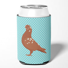 Load image into Gallery viewer, African Owl Pigeon Blue Check Can or Bottle Hugger BB8127CC
