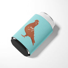 Load image into Gallery viewer, African Owl Pigeon Blue Check Can or Bottle Hugger BB8127CC