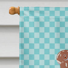 Load image into Gallery viewer, African Owl Pigeon Blue Check Flag Canvas House Size BB8127CHF