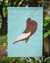 Load image into Gallery viewer, English Pouter Pigeon Blue Check Garden Flag - Outdoor Decorative Yard Flag