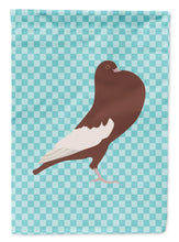 Load image into Gallery viewer, English Pouter Pigeon Blue Check Garden Flag - Outdoor Decorative Yard Flag