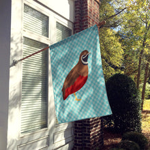Load image into Gallery viewer, Chinese Painted or King Quail Blue Check Flag Canvas House Size BB8130CHF