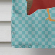 Load image into Gallery viewer, Chinese Painted or King Quail Blue Check Flag Canvas House Size BB8130CHF