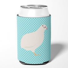 Load image into Gallery viewer, Texas Quail Blue Check Can or Bottle Hugger BB8131CC