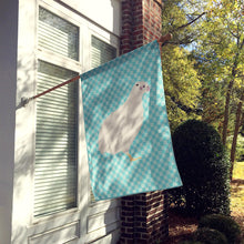 Load image into Gallery viewer, Texas Quail Blue Check Flag Canvas House Size BB8131CHF