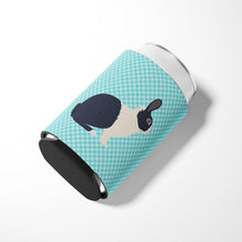 Load image into Gallery viewer, Dutch Rabbit Blue Check Can or Bottle Hugger BB8132CC