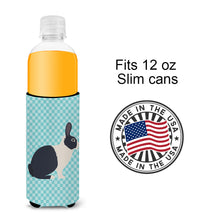 Load image into Gallery viewer, Dutch Rabbit Blue Check   Hugger for slim cans