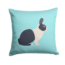 Load image into Gallery viewer, Dutch Rabbit Blue Check Throw Pillow - 14x14 Decorative Pillow – Art for Your Home &amp; Patio BB8132PW1414