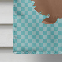 Load image into Gallery viewer, Lionhead Rabbit Blue Check Flag Canvas House Size BB8134CHF