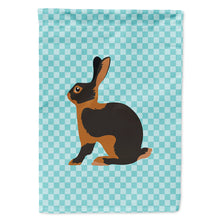 Load image into Gallery viewer, Tan Rabbit Blue Check Flag Canvas House Size BB8137CHF