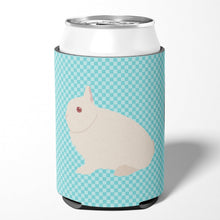 Load image into Gallery viewer, Hermelin Rabbit Blue Check Can or Bottle Hugger BB8138CC