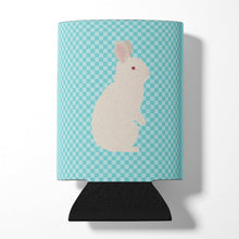 Load image into Gallery viewer, New Zealand White Rabbit Blue Check Can or Bottle Hugger BB8139CC