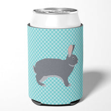 Load image into Gallery viewer, Giant Chinchilla Rabbit Blue Check Can or Bottle Hugger BB8140CC