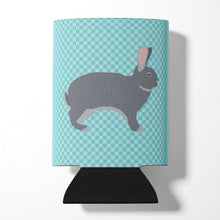 Load image into Gallery viewer, Giant Chinchilla Rabbit Blue Check Can or Bottle Hugger BB8140CC