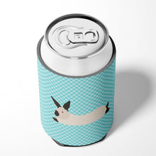 Load image into Gallery viewer, California White Rabbit Blue Check Can or Bottle Hugger BB8141CC