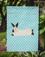 Load image into Gallery viewer, California White Rabbit Blue Check Garden Flag - Outdoor Decorative Yard Flag