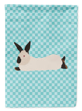 Load image into Gallery viewer, California White Rabbit Blue Check Garden Flag - Outdoor Decorative Yard Flag
