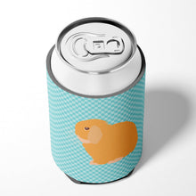 Load image into Gallery viewer, Holland Lop Rabbit Blue Check Can or Bottle Hugger BB8142CC