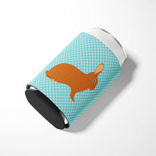 Load image into Gallery viewer, Rex Rabbit Blue Check Can or Bottle Hugger BB8143CC